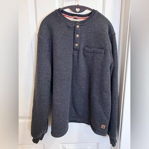 Coleman Men’s XL Sherpa Lined Henley Pullover Sweatshirt